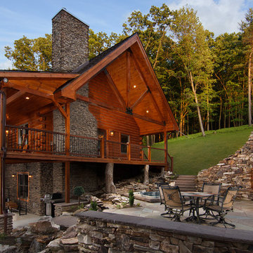 Log Cabin Living with Extreme Outdoor Living Area