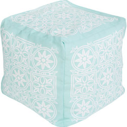 Surya Poufs- (POUF-255) - Floor Pillows And Poufs