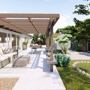Transforming an Empty Backyard | Dry Tolerant Landscaping