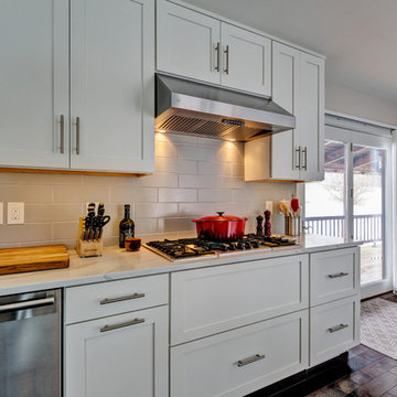 SFamily Kitchen with waterfall edge