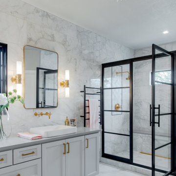 Elegant Master Bathroom Retreat and Coffee Bar!