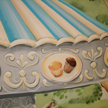 Custom Mural. Carousel theme. Kids.