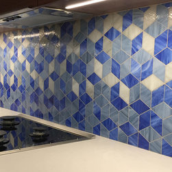 Paragon Custom Gradient in Watercolour, Veil and Storm - Mosaic Tile