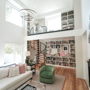 Stunning Spiral System in Home Library