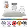 4-Pack 233TC Microfiber Soft Stomach Sleeper Pillows, King