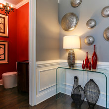 red vases