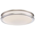 Eurofase - Eurofase 30125-30-018 Warden - 16 Inch 20W 3000K 1 LED Medium Flush Mount - 1330  Assembly RWarden 16 Inch 20W 3 Satin Nickel White A *UL Approved: YES Energy Star Qualified: n/a ADA Certified: n/a  *Number of Lights: Lamp: 1-*Wattage:20w LED bulb(s) *Bulb Included:Yes *Bulb Type:LED *Finish Type:Satin Nickel
