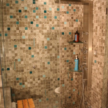 Bedroom converted to bathroom