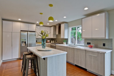 Example of a trendy kitchen design in San Francisco