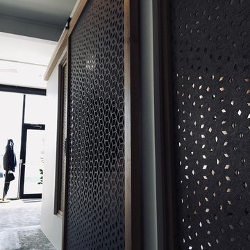 Custom Laser Cut Sliding Door Install