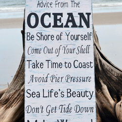 Handcrafted Beach House Decor Signs - Products