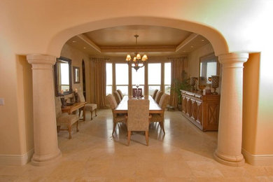 Inspiration for a mediterranean dining room remodel in San Francisco
