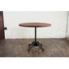 Pedro Reclaimed Wood Industrial 24" Round Dining Bistro Table