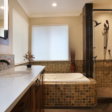 Transitional Tumbled Slate Retreat