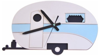 The Caravan Clock Blue