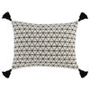 Layla 100% Cotton 14"x 20" Throw Pillow in Ivory by Kosas Home