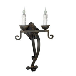 SC-162 Custom Hand Made Iron Sconce - Wall Sconces