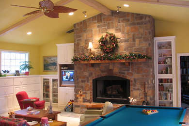Inspiration for a timeless family room remodel in Other