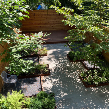 Angular Corten Steel Garden