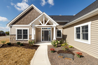 Inspiration for a craftsman exterior home remodel in Other