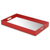 Distressed Mirrored Tray, Red