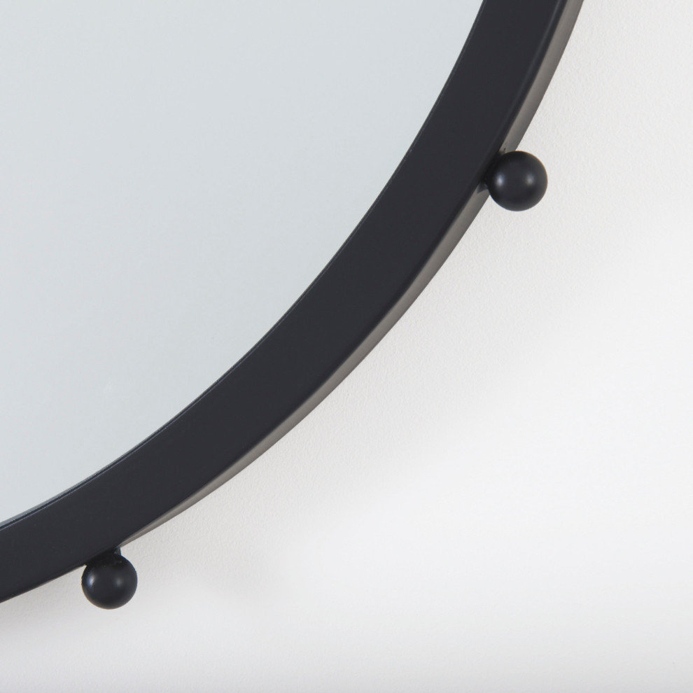Elena I Small Black Wall Mirror - Industrial - Wall Mirrors - by ...