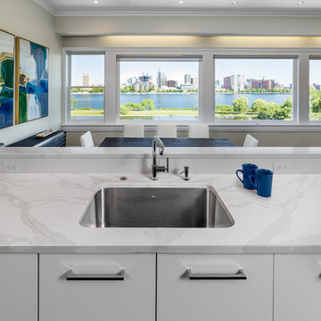 A Contemporary Flavor for Boston Penthouse