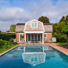 pool and pool house