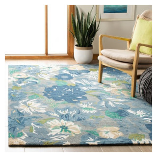 Unique Loom Newport 10 ft Round Multi Floral Area Rug