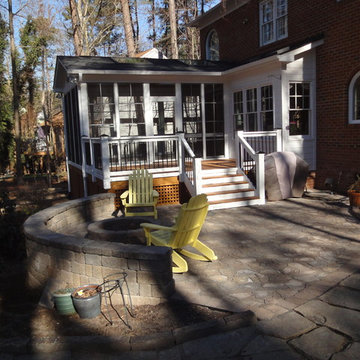 Raleigh NC 3 Season Room With Belgard Paver Patio