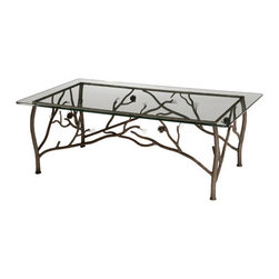 Rustic Pine Cocktail Table by Stone County Ironworks - Side Tables And End Tables