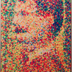 Ringmaster LEGO Mosaic - Mixed Media Art