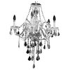 5 Light 22" Chrome Chandelier Victorian Design, Chrome