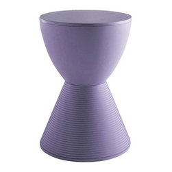 Kartell - Prince AHA Stool, Matte Lavender Gray - Accent And Garden Stools