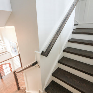 Project #72 | Modern Staircase with Horizontal Steel Rod Railing