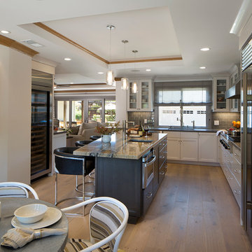 Farmhouse Style with Glam Factor for a busy Silicon Valley Couple"