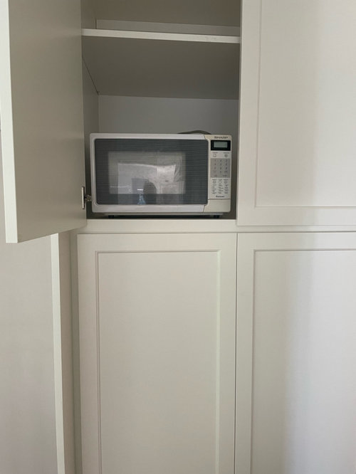 Microwave drawer, or microwave in the pantry