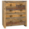 Norman Reclaimed Pine 5 Drawer Dresser Distressed Natural by Kosas Home