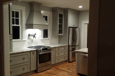 Example of a transitional kitchen design in Other