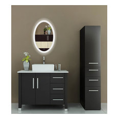 Oval LED Lighted Wall Mount Bathroom Mirror, Fog Free and Dimmable, 20"x30"