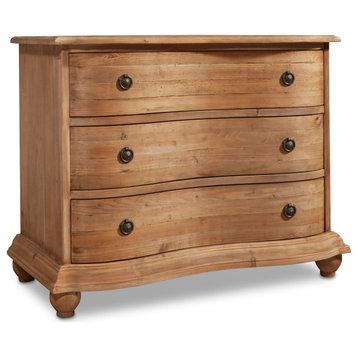 44" Wide Reclaimed Pine Chest of Drawers Natural