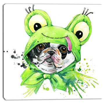 "French Bulldog" Animal Canvas Artwork, 30"x30"