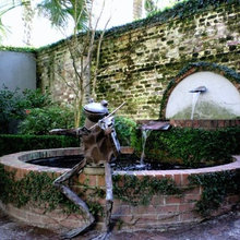 shaded patio