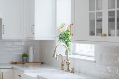 Inspiration for a transitional kitchen remodel in Other
