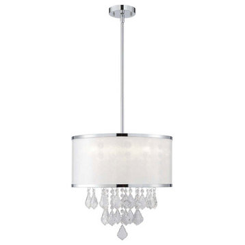 Canarm Reese 4 Light Chandelier in Chrome