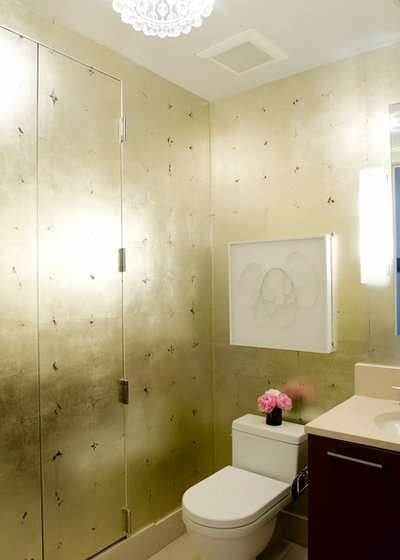 Contemporary Powder Room by Eche Martinez