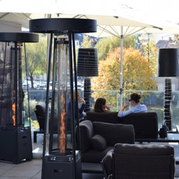 Pellet Heizstrahler f&uuml;r W&auml;rme und Licht - Fire Pits