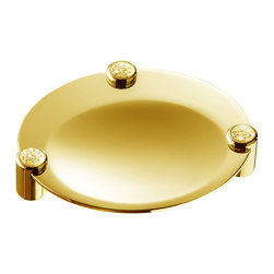 Secret Bath - Cecilia Luxury Gold Swarovski Crystals Table Soap Dish - Soap Dishes & Holders