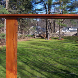 Cable Rail Cedar Deck - Outdoor Products
