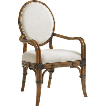 Gulfstream Oval Back Arm Chair Natural